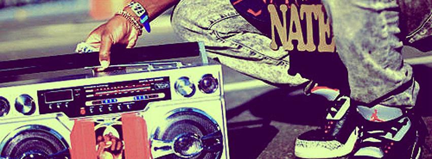 Retro Radio In Urban Place Facebook Cover Photo