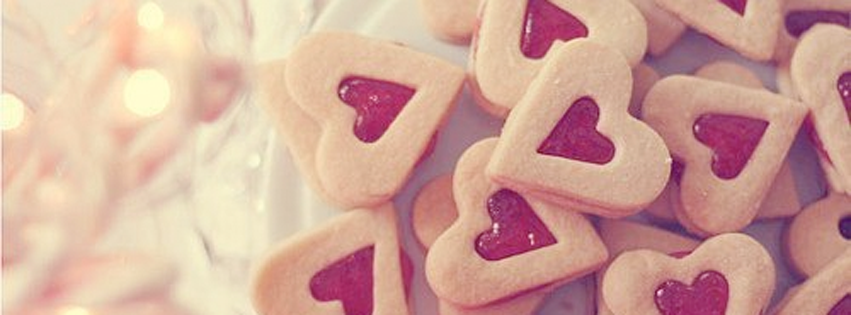 Yummy Heart Cookies Facebook Cover