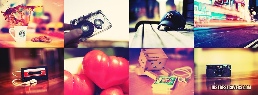 cute vintage items facebook cover photo
