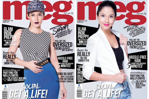 Shaina Magdayao and Maxene Magalona for Meg Magazine October 2013