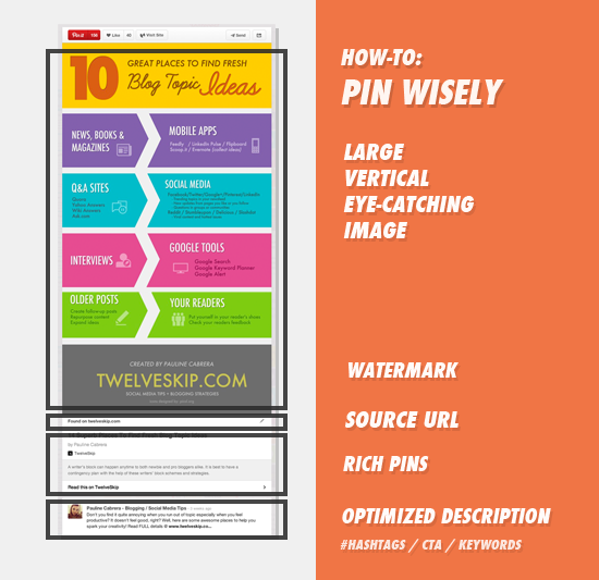 HOW-TO: Pin Wisely. Learn more @ twelveskip.com