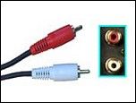 RCA stereo audio cable