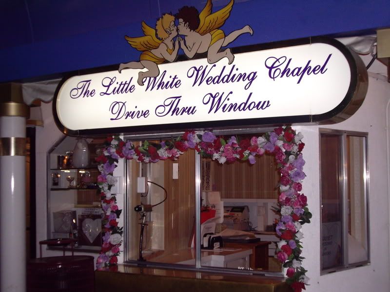 drive thru wedding chapel