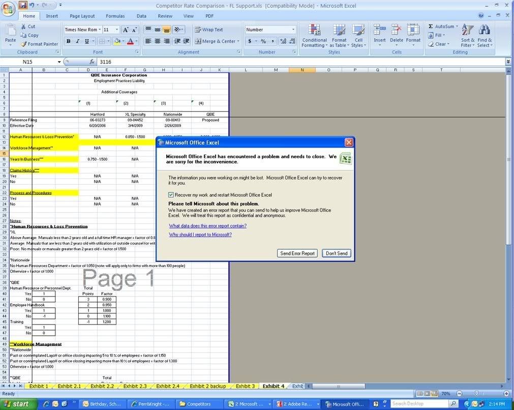 Excel 2007 keeps crashing???