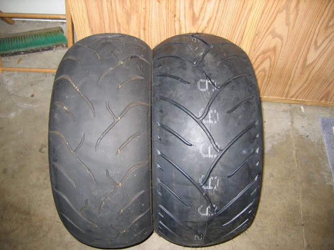 Dunlop 250 vs 240side by side (pic)