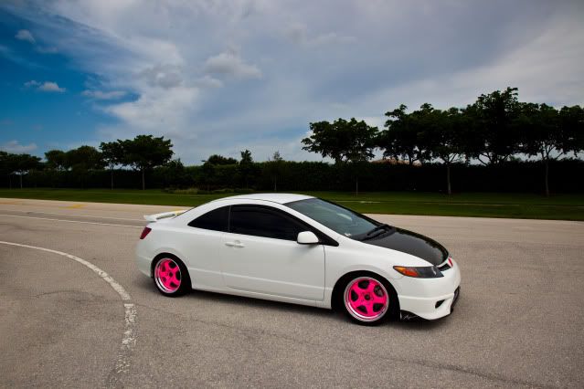 pink on white i like it not sure if i would rock it though