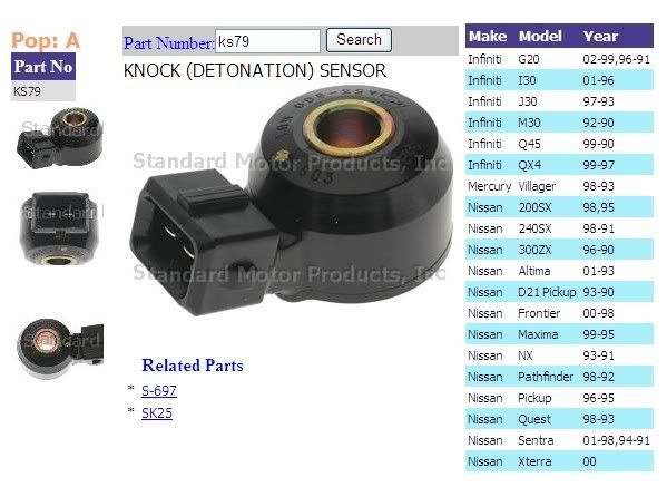 99 Nissan altima knock sensor #4