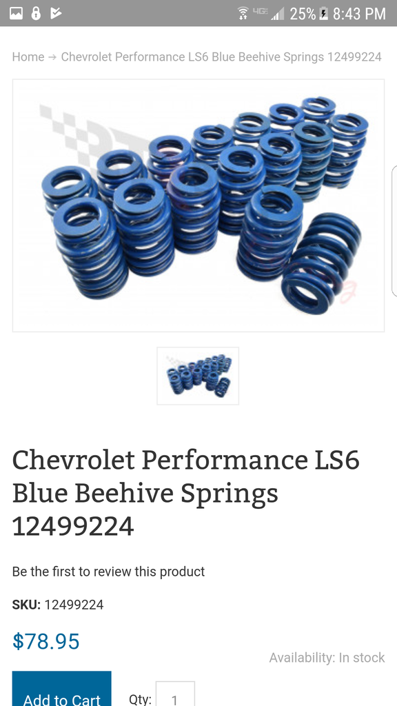 LS cam swap parts list Pirate 4x4