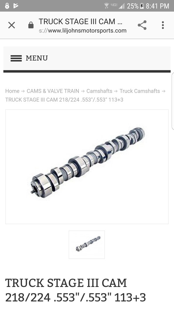 LS cam swap parts list Pirate 4x4