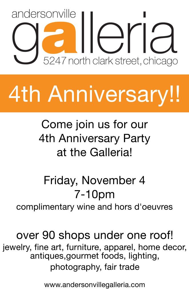 Andersonville Galleria 4 year anniversary party