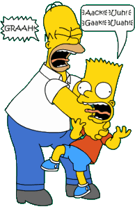 Bart Getting Strangled