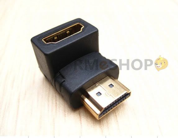 ... about New Gold 90 Degree HDMI Female to Male Adapter Converte @ UK