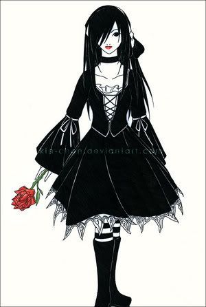 Goth Lolita Anime Girl