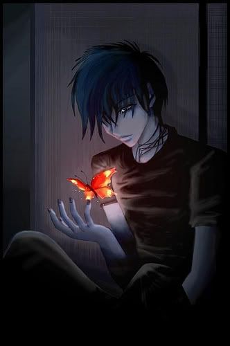 Sad Butterfly Boy Pictures, Images and Photos