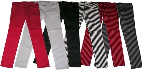 Mod Clothing: Drainpipe Jeans and Trousers from Atom Retro