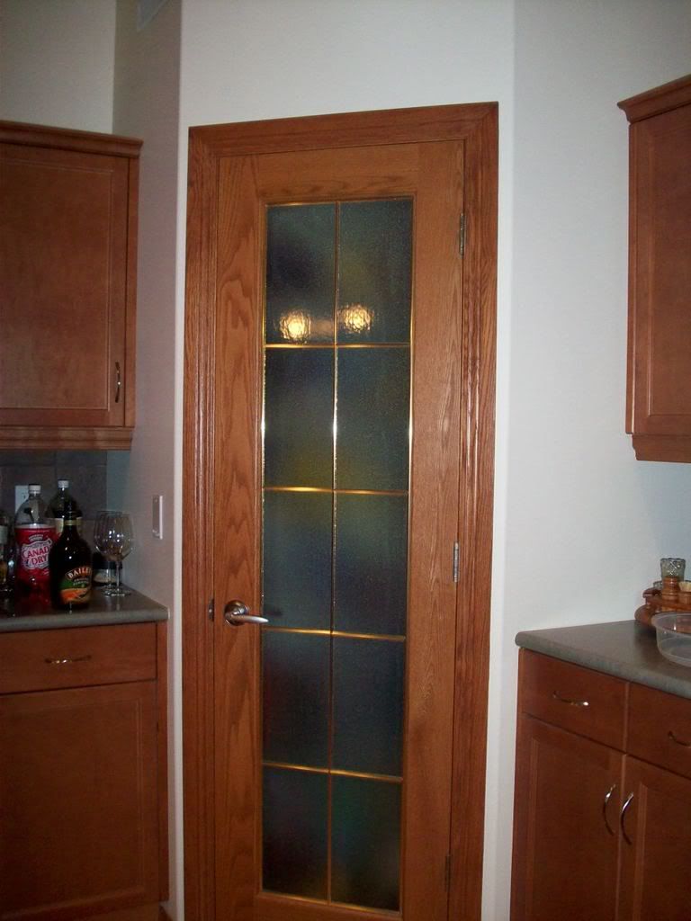 Frosted Pantry Doors