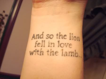 quote tattoo. Twilight tattoo - quote
