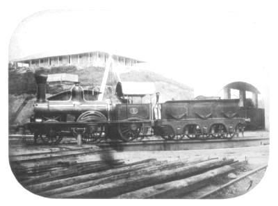 4. A 2ª locomotiva brasileira em 1858.