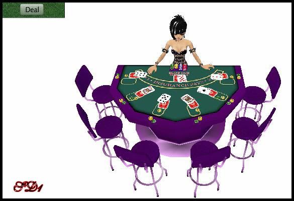 Dome BlackJack Table Purple