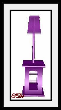 Dome Table Lamp Purple