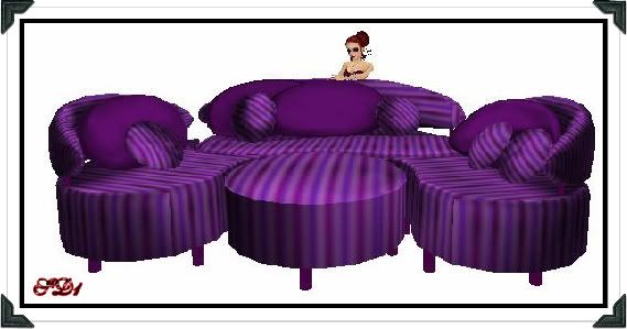 Elegant Sofa Purple