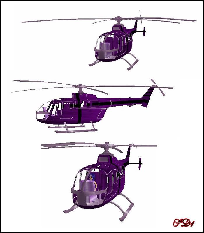 Helicopter Purple Comb Pics