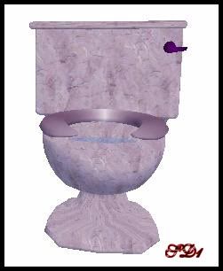 Toilet Purple Marble