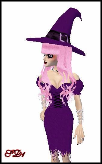 Witchie Wench Dress Purple