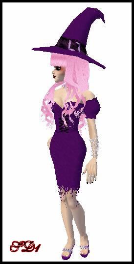 Witchie Wench Dress Purple1