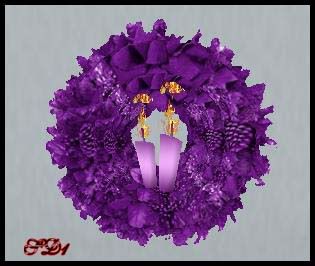 Xmas Wreath Purple