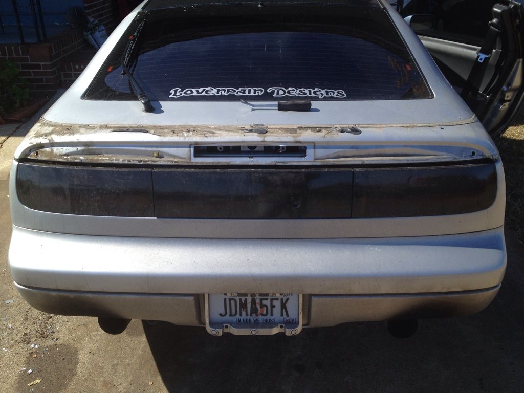 Nissan 300zx spoiler removal