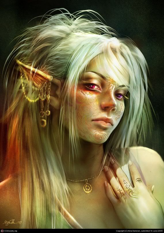 http://i160.photobucket.com/albums/t198/WickedQueenAvice/portrait-of-an-elf-female-with-tattoos-on-face-and-earring-and-necklace.jpg