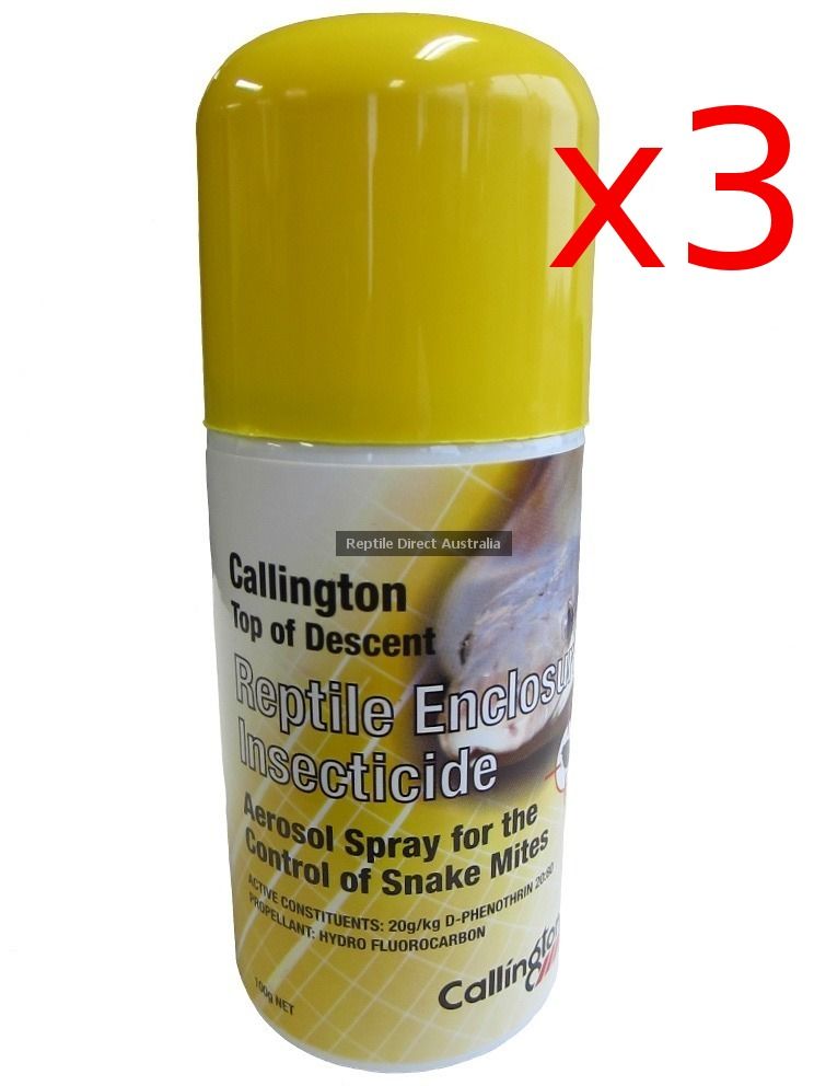 Top of Descent x3 Reptile Mite Spray Snake Lizard Animal Hygiene