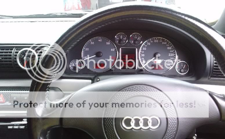 AUDI A4 B5 A6 C5 GAUGE Dash Dashboard Chrome DIAL Rings  