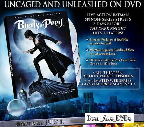 BIRDS OF PREY (2002 Series) COMPLETE Batman's Girl TV Season