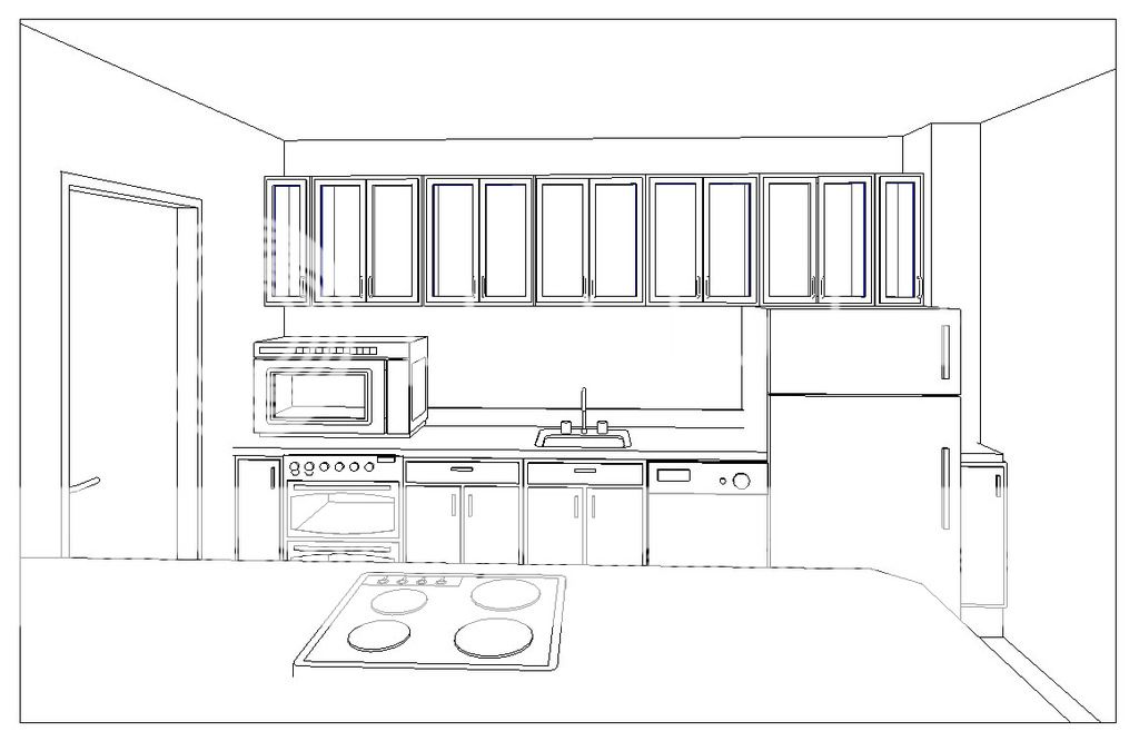New kitchen plan. What do you think? (cabinet, wooden, dining room ...