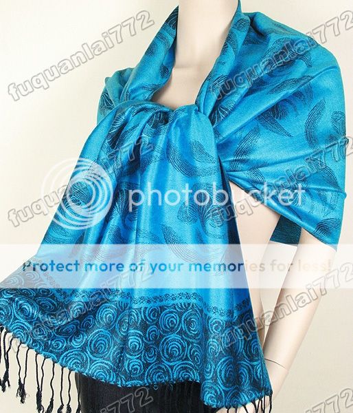 Unique design womens cotton silk scarves / shawls  